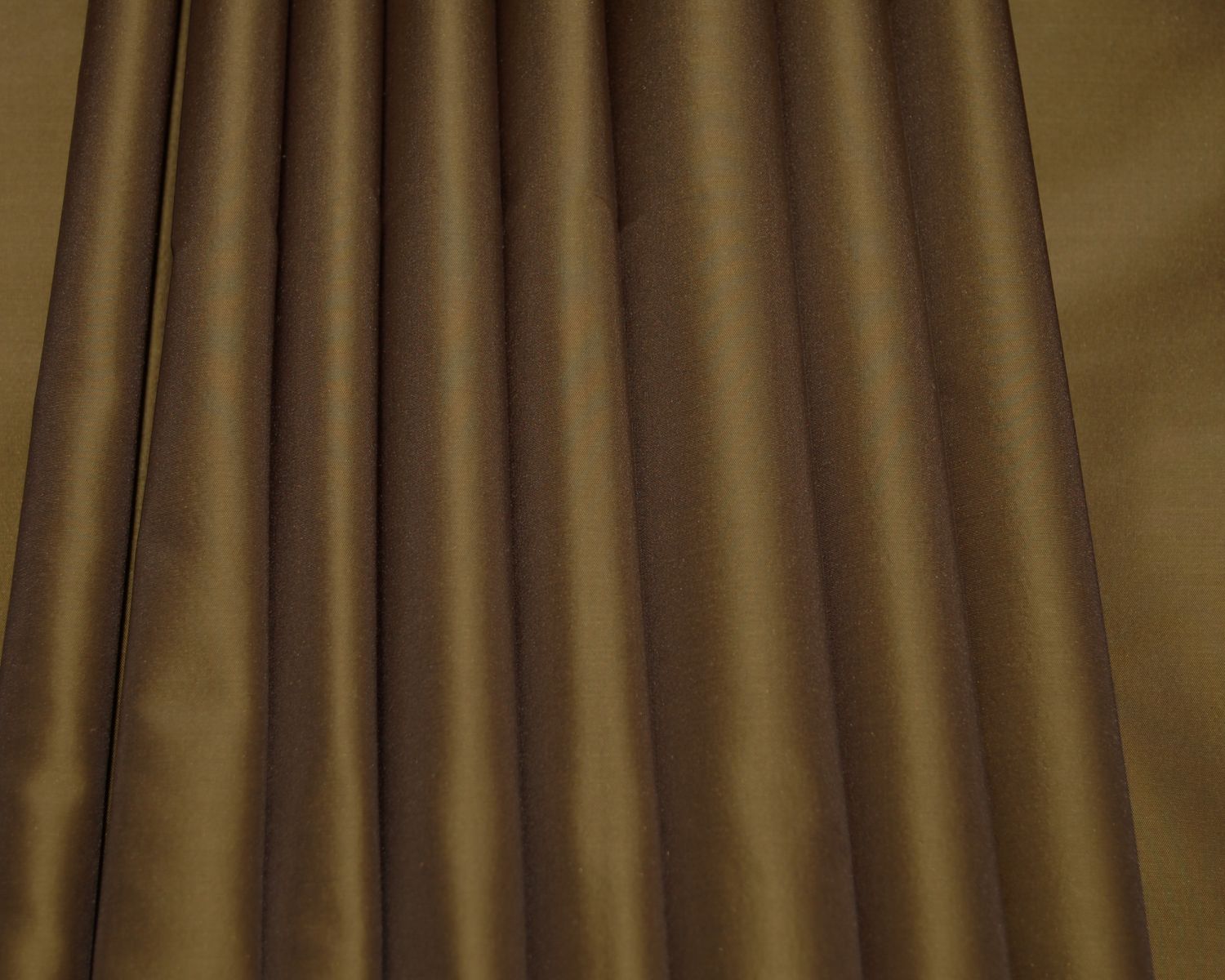 Carob Brown Taffeta Silk Fabric main image 1